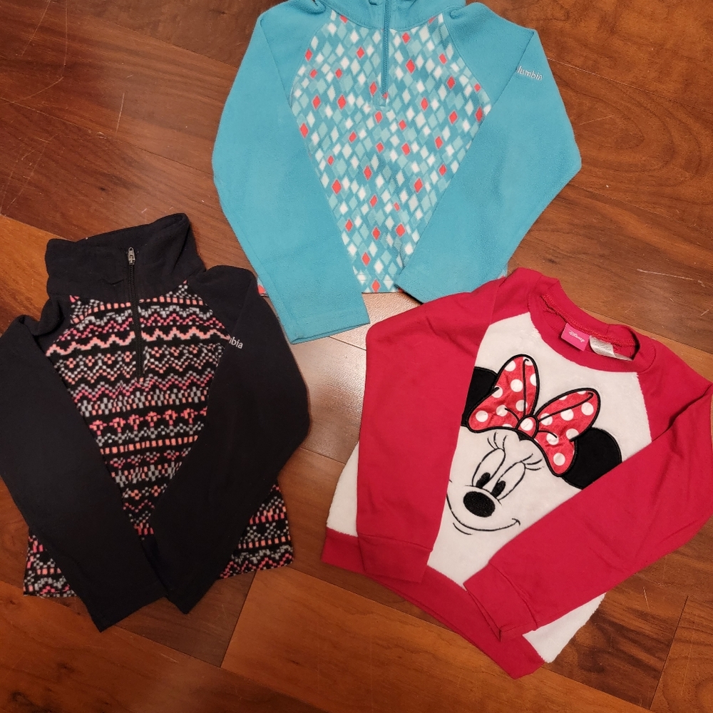 Toddler fleece sweaters Columbia and disney